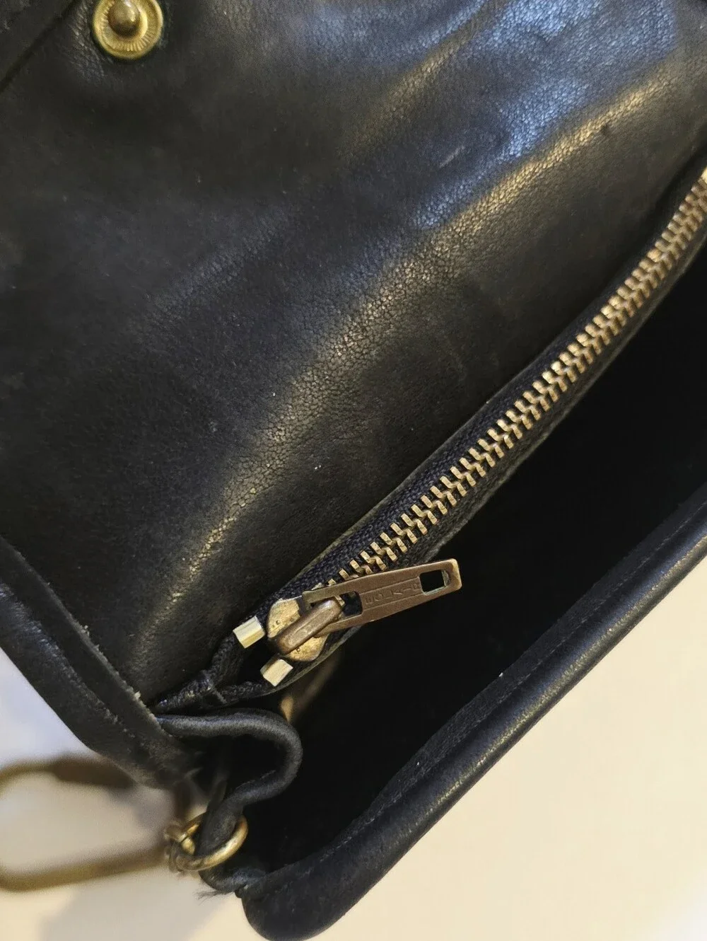 Vintage Coach Black Leather Multifunction Wallet Key Case Coin Purse 7219 Boxed